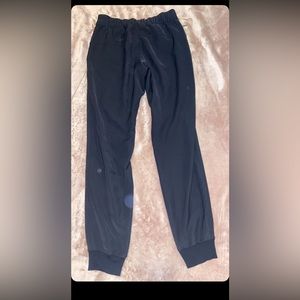 Black Lululemon joggers size 4